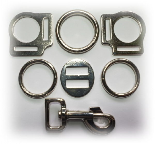 Pferdehalfter / SHE  * Silber-Rot-Silber *